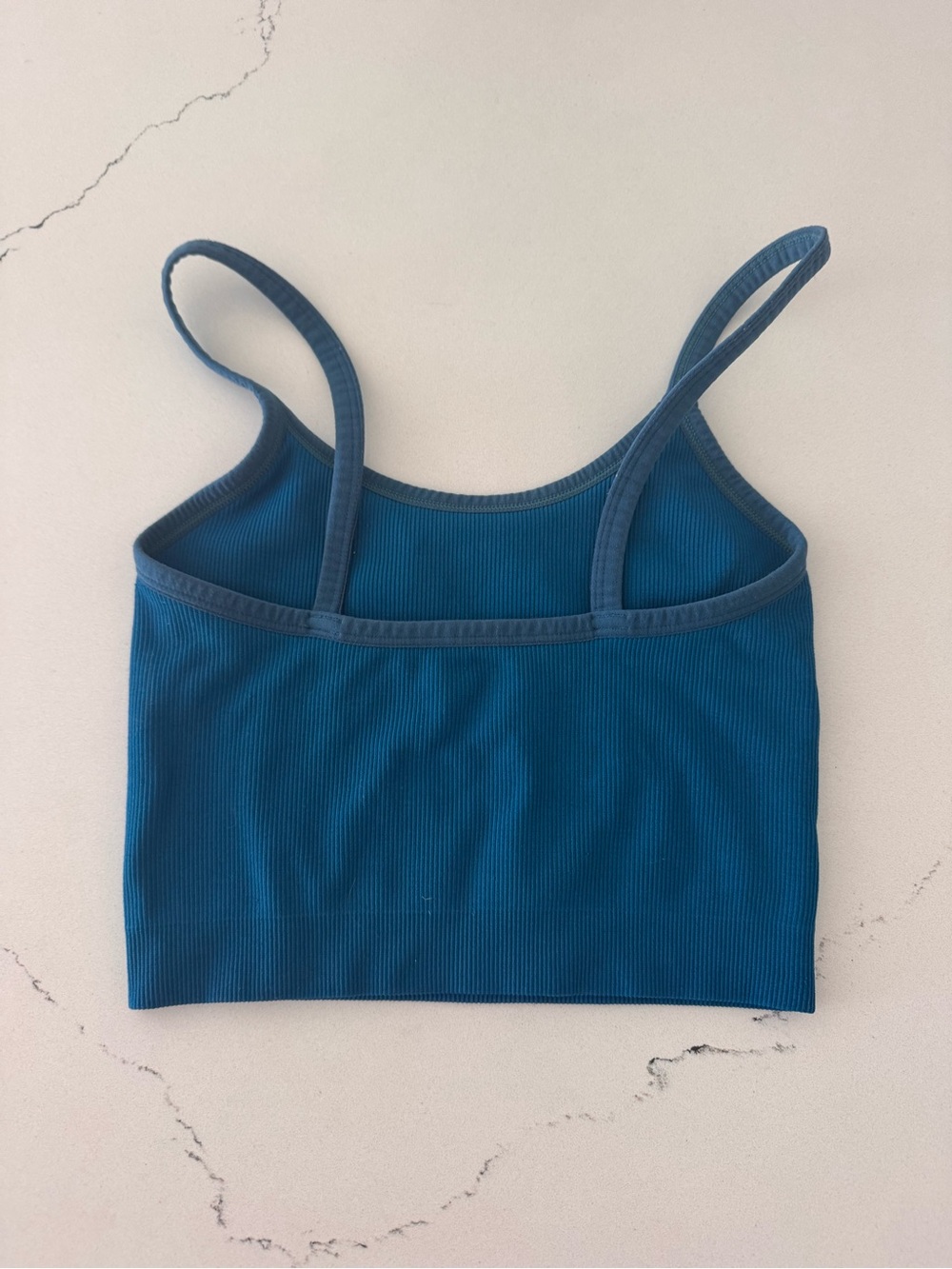 Set Active Ribbed Top Blue - Picture 2 of 3